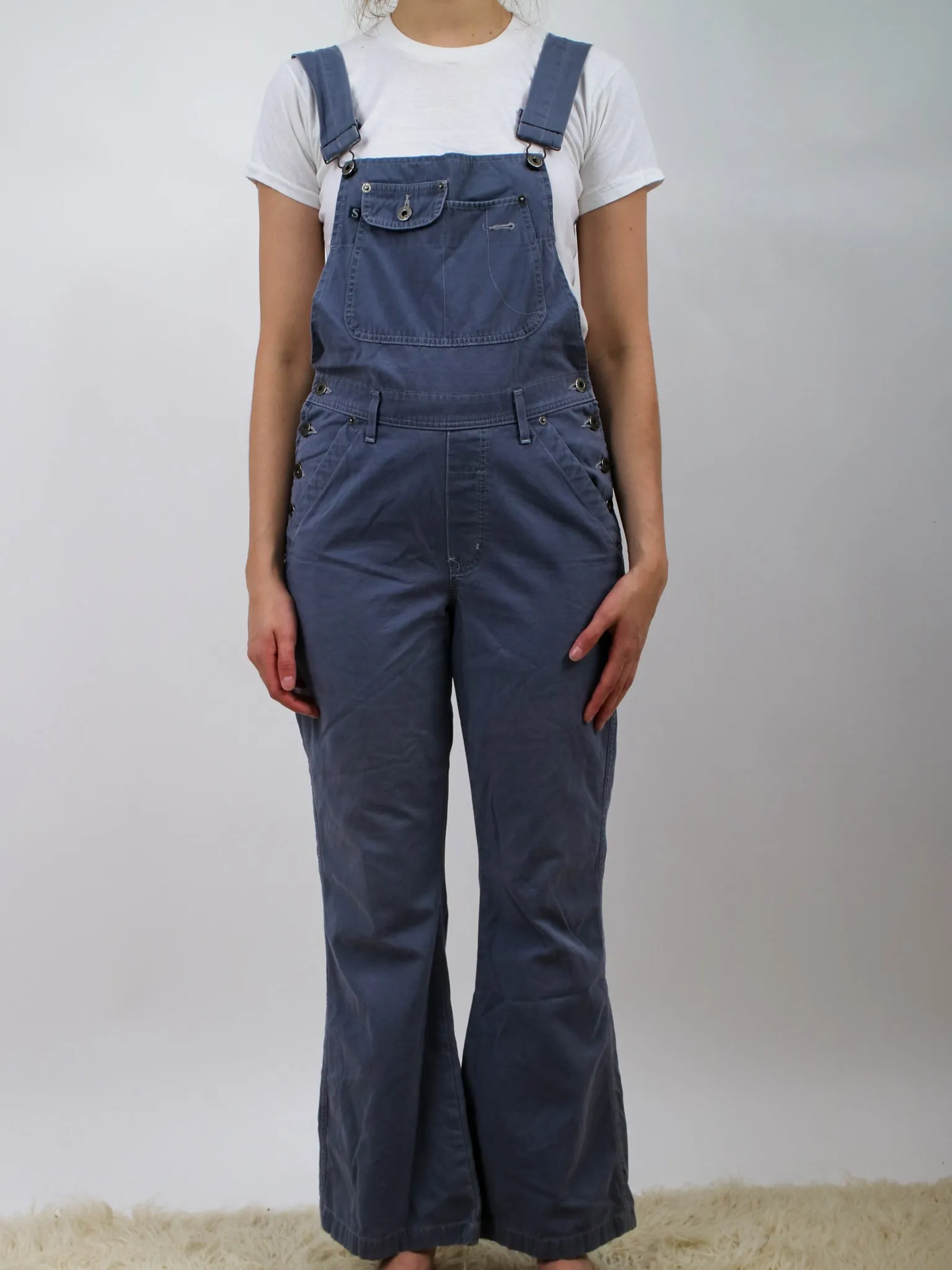 1980s Medium Wash Denim Overalls