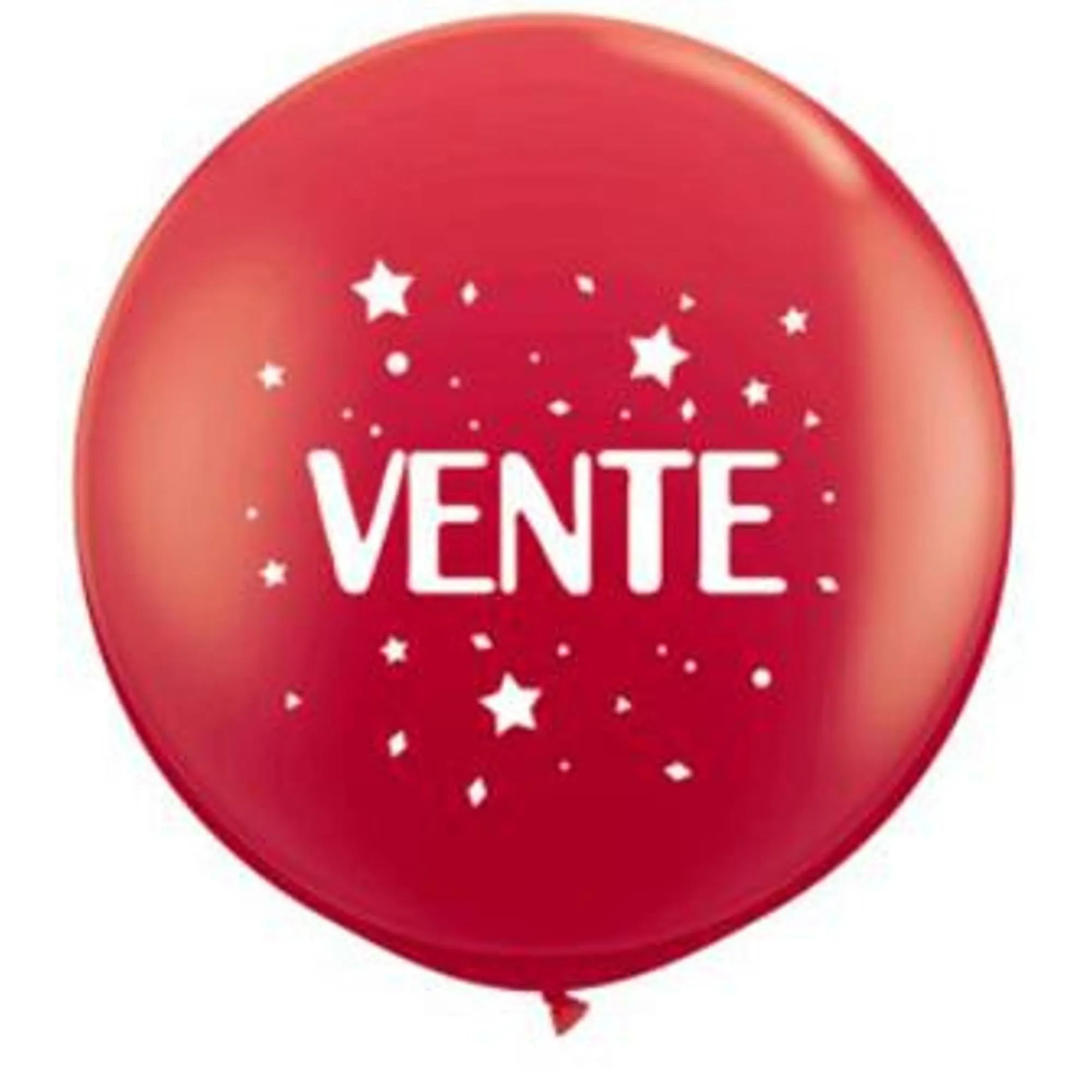 36" Vente Red Latex Balloon (1/Pk)