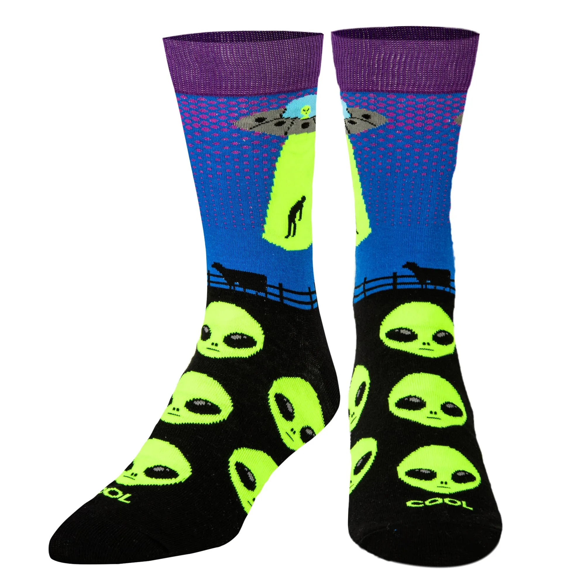 Alien Abduction - Mens Crew Folded
