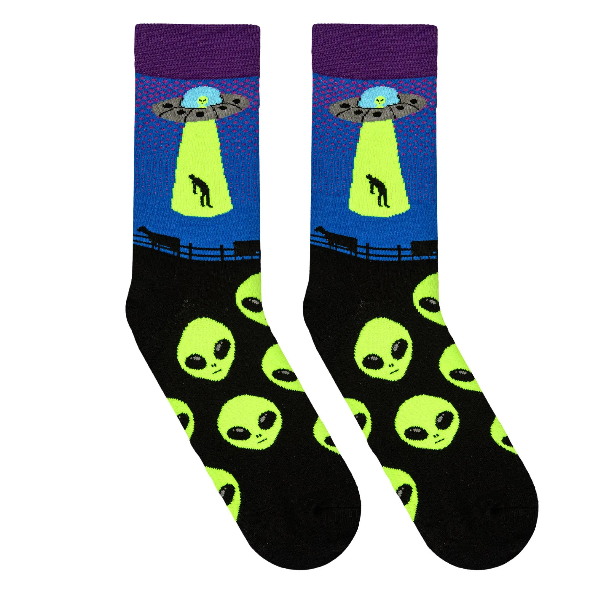 Alien Abduction - Mens Crew Folded