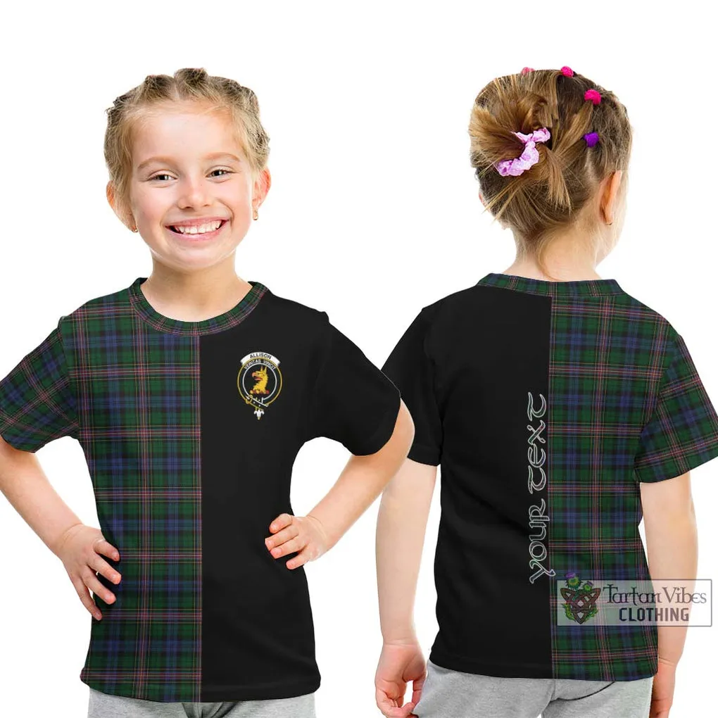 Allison Tartan Kid T-Shirt with Family Crest and Half Of Me Style