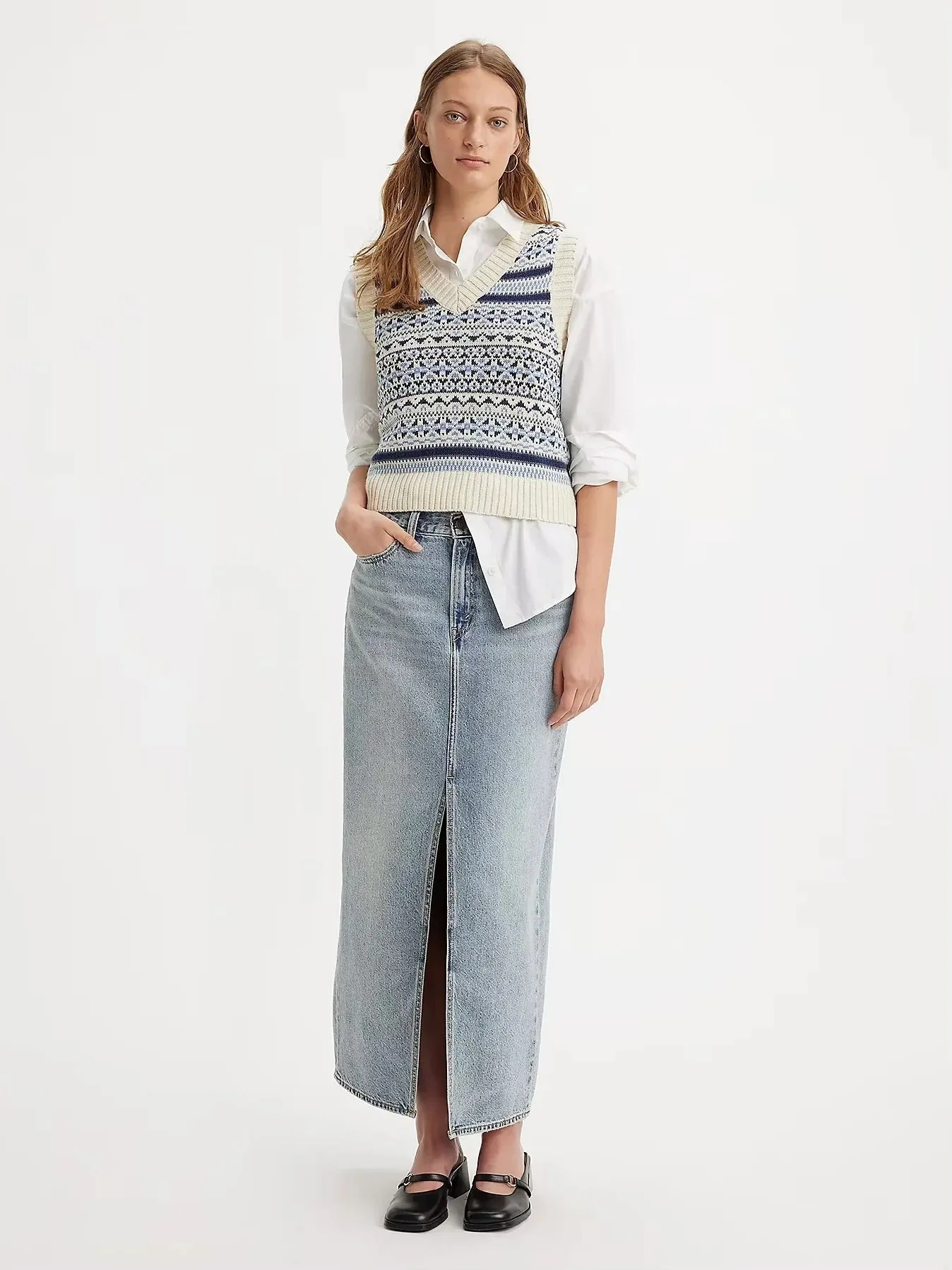 Ankle Column Skirt | Please Hold