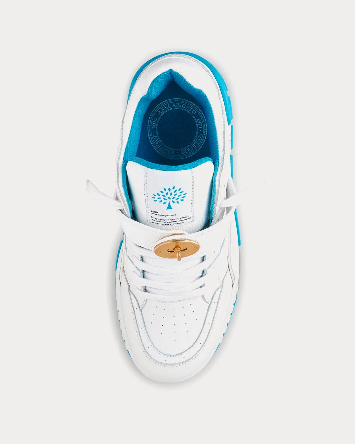 Area Lo White / Blue Low Top Sneakers