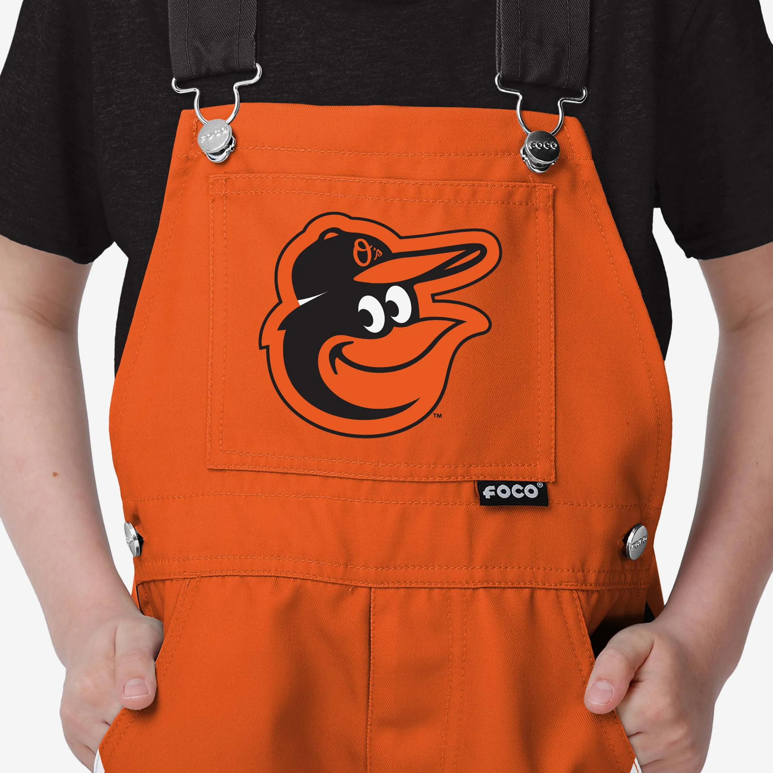 Baltimore Orioles Youth Team Stripe Bib Overalls