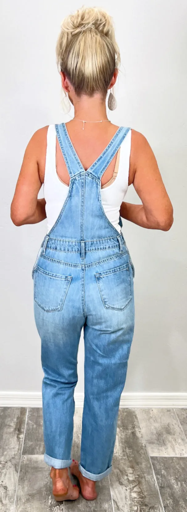 Best Yet Light Wash Overalls