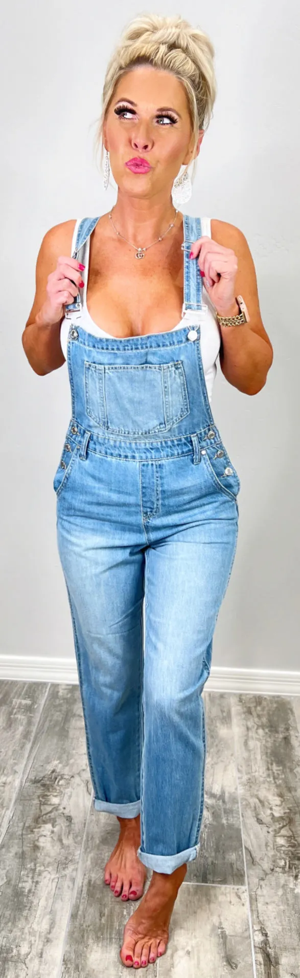 Best Yet Light Wash Overalls