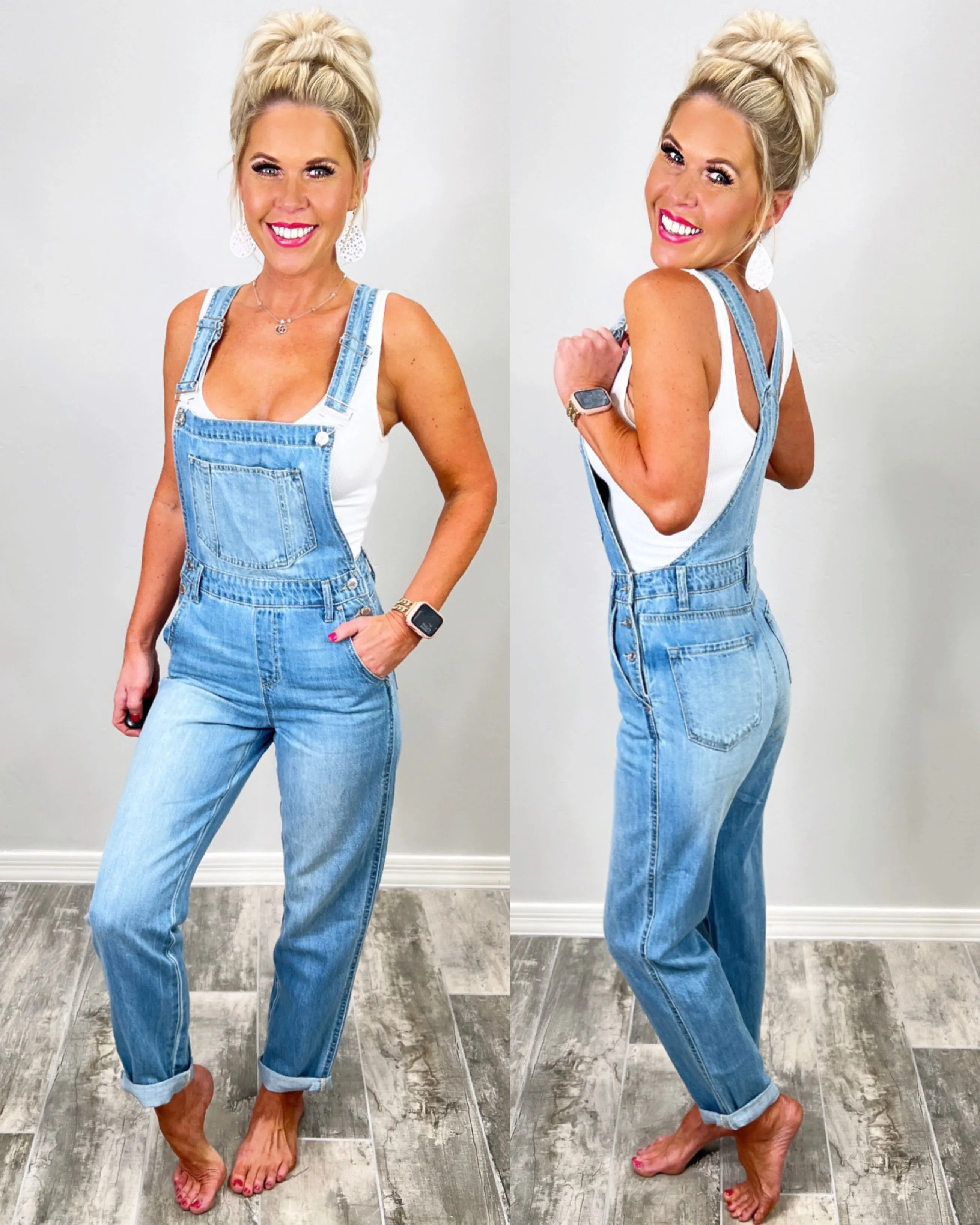 Best Yet Light Wash Overalls