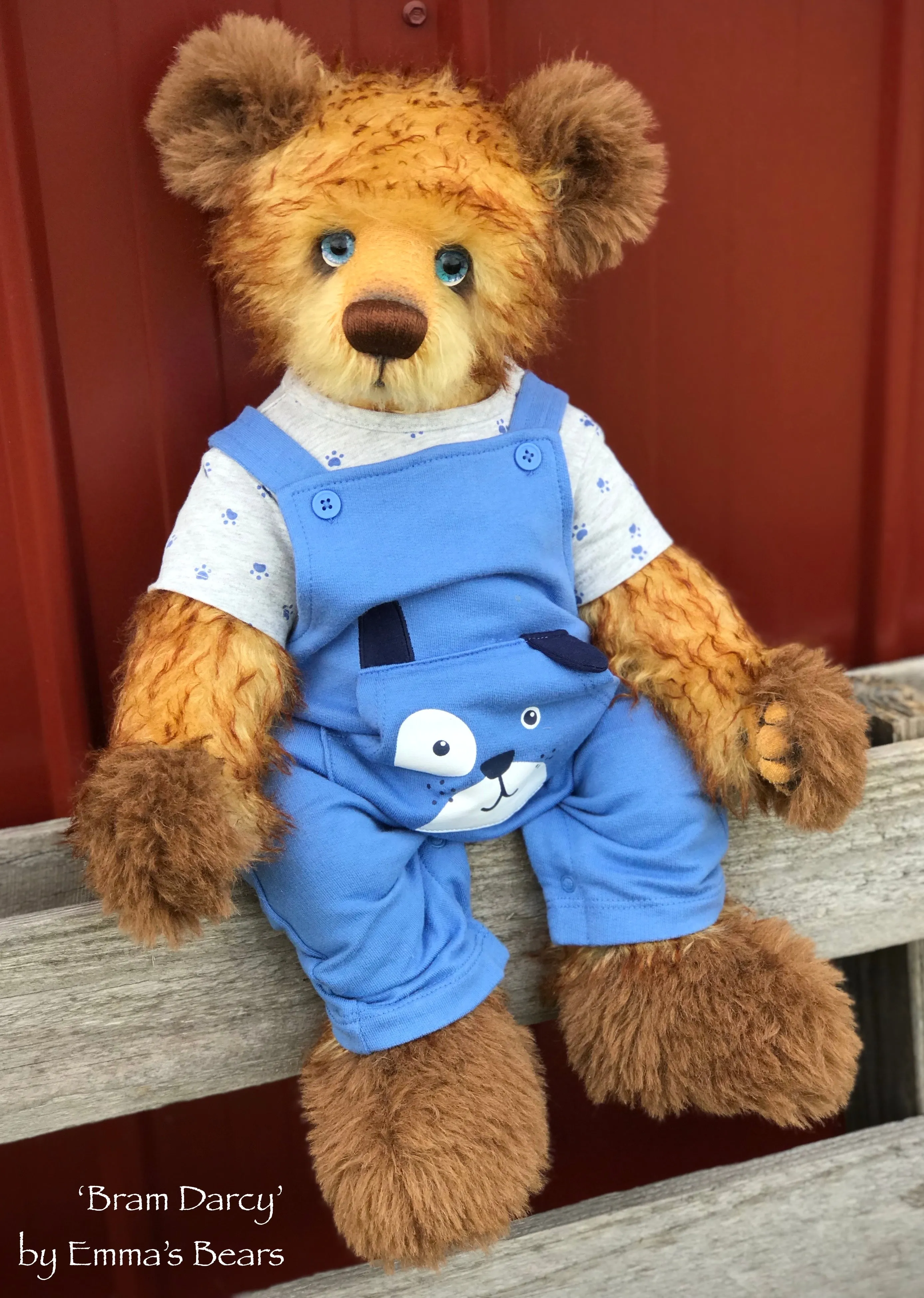 Bram Darcy - 21" Mohair and Alpaca Toddler Artist Bear by Emma's Bears - OOAK