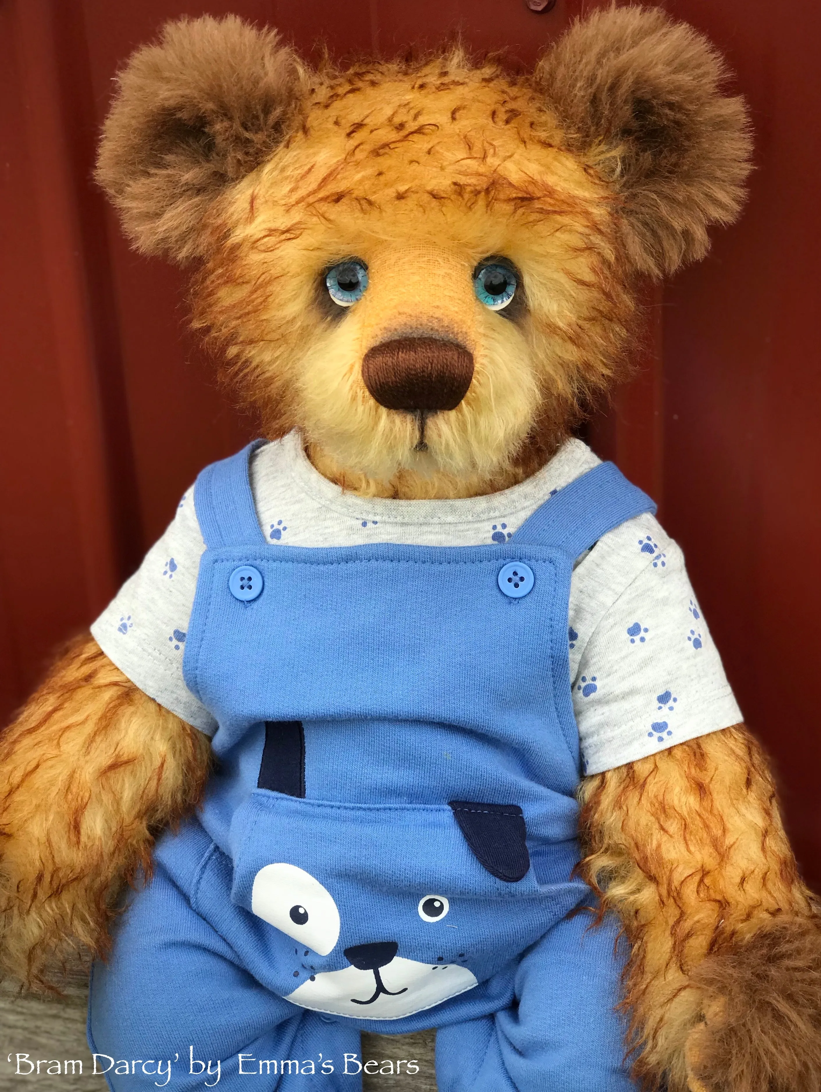 Bram Darcy - 21" Mohair and Alpaca Toddler Artist Bear by Emma's Bears - OOAK
