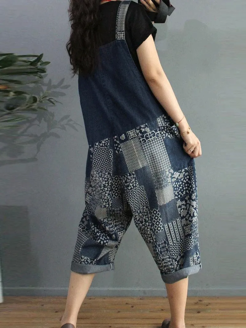 Build Dreams Cropped Overall Dungarees