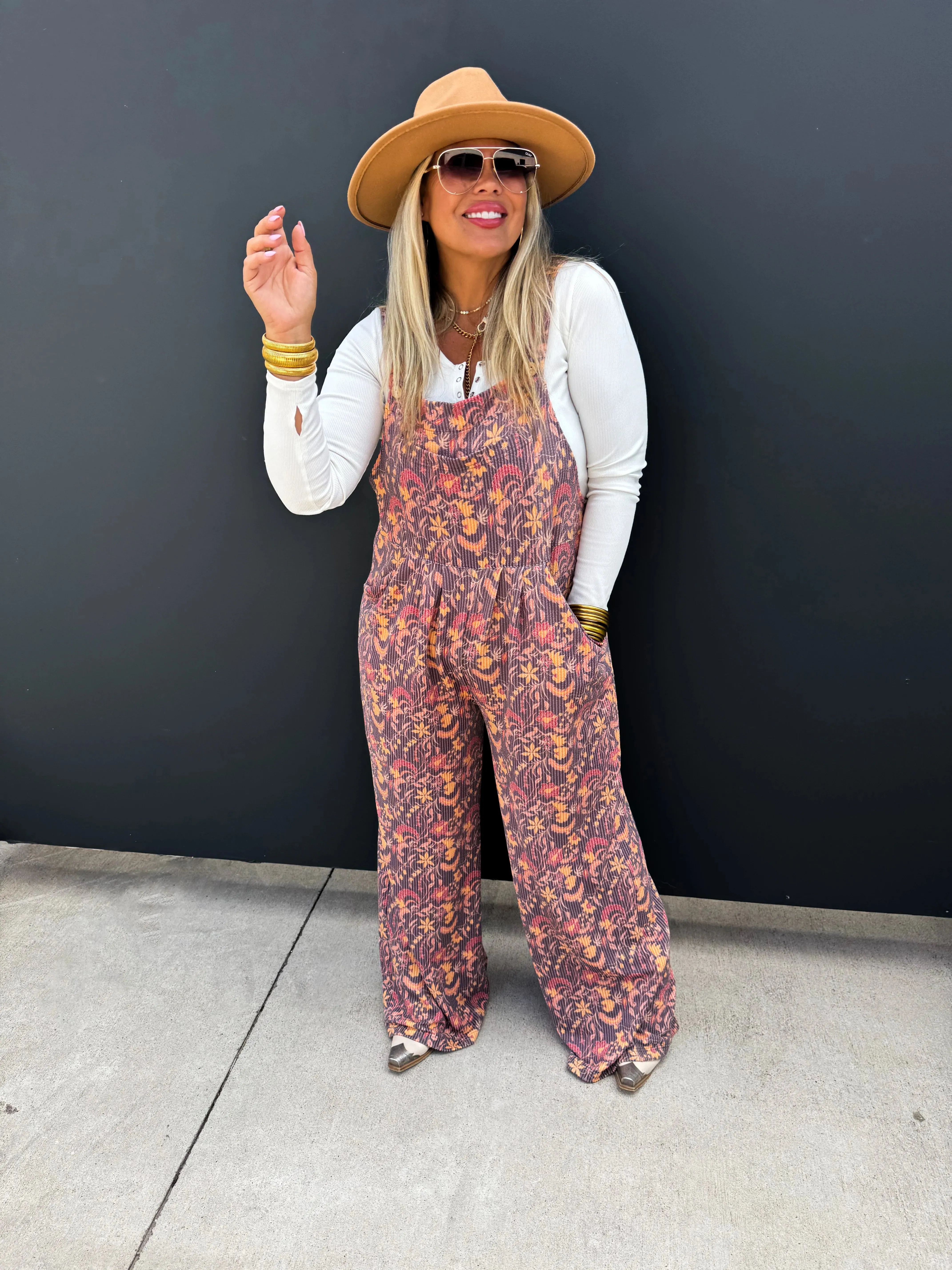 Cassidy Fall Boho Overalls by Blakeley