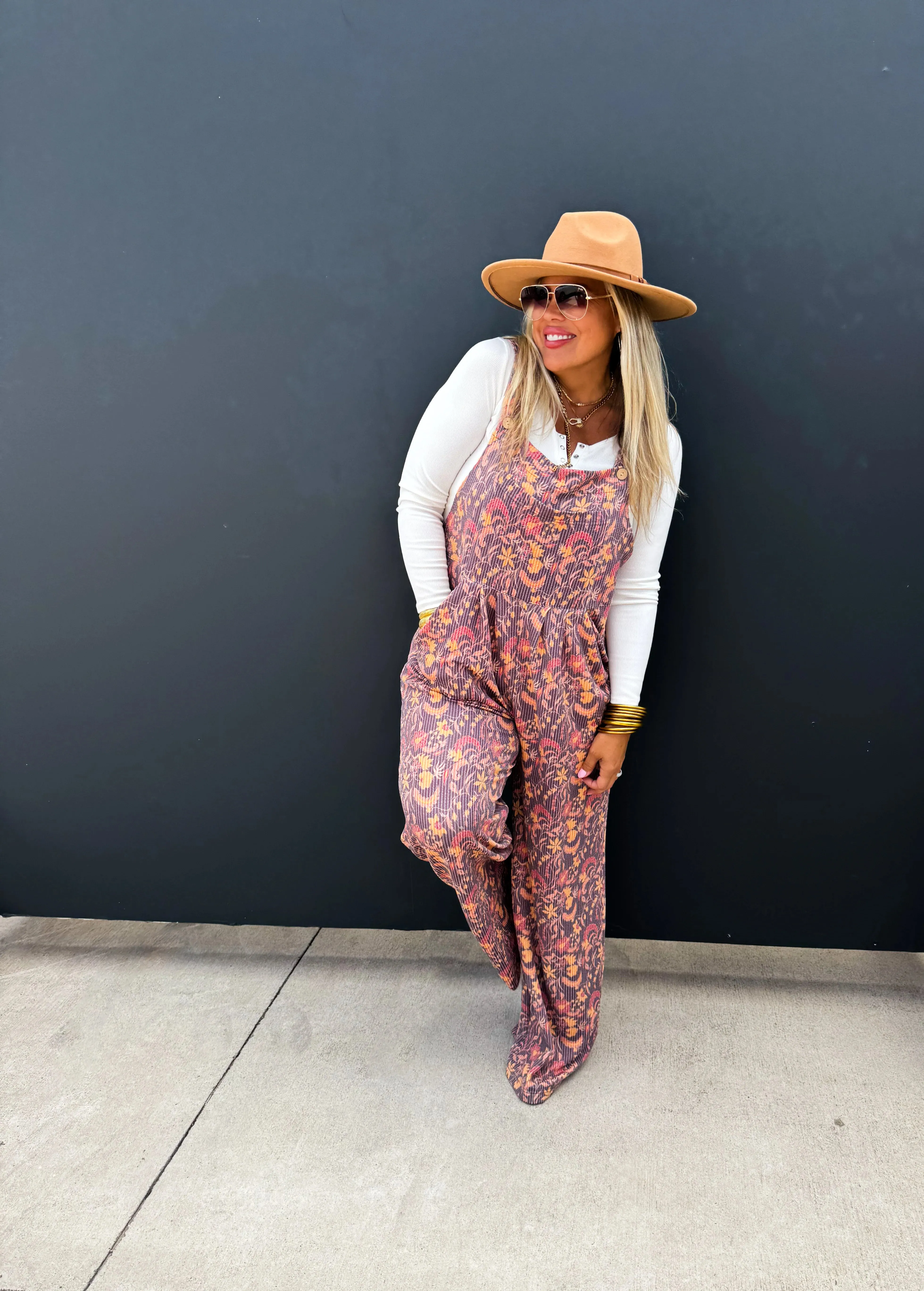Cassidy Fall Boho Overalls by Blakeley