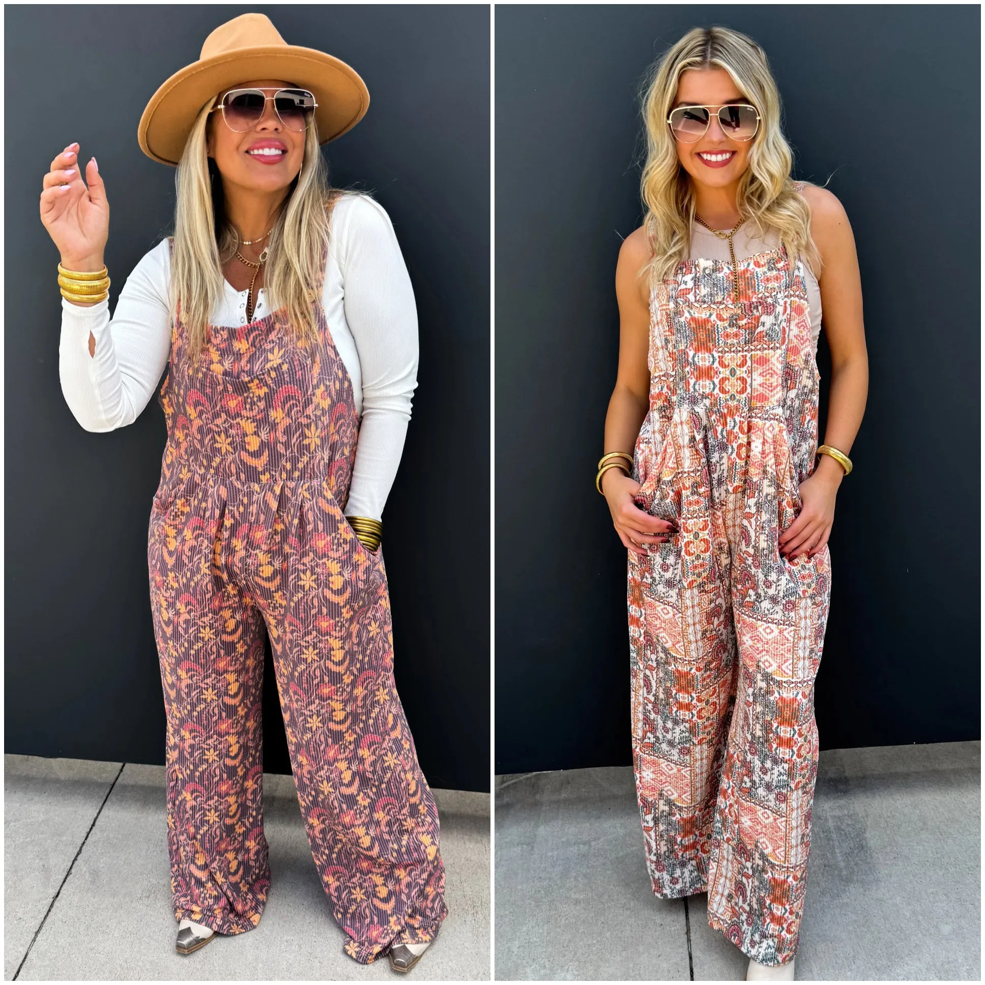 Cassidy Fall Boho Overalls by Blakeley