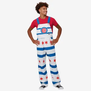 Chicago Cubs Mens Flag Thematic Bib Overalls