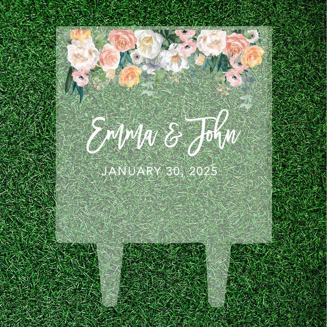 Custom Square Acrylic Cake Topper Collection
