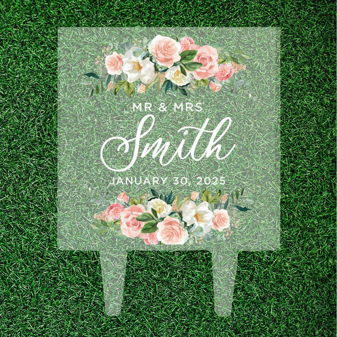 Custom Square Acrylic Cake Topper Collection