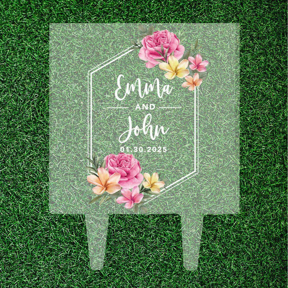 Custom Square Acrylic Cake Topper Collection