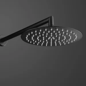 DAX 10" Round Rain Shower Head - Matte Black Finish (DAX-51020-BL)