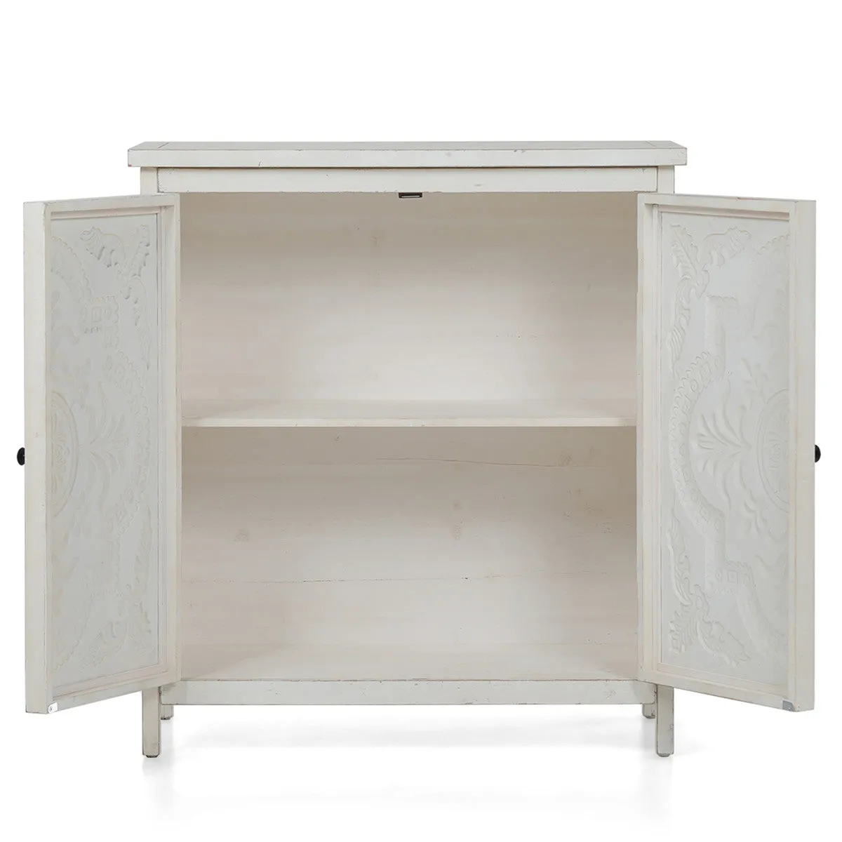 Distressed Embossed  Entryway Cabinet-MFSTUDIO