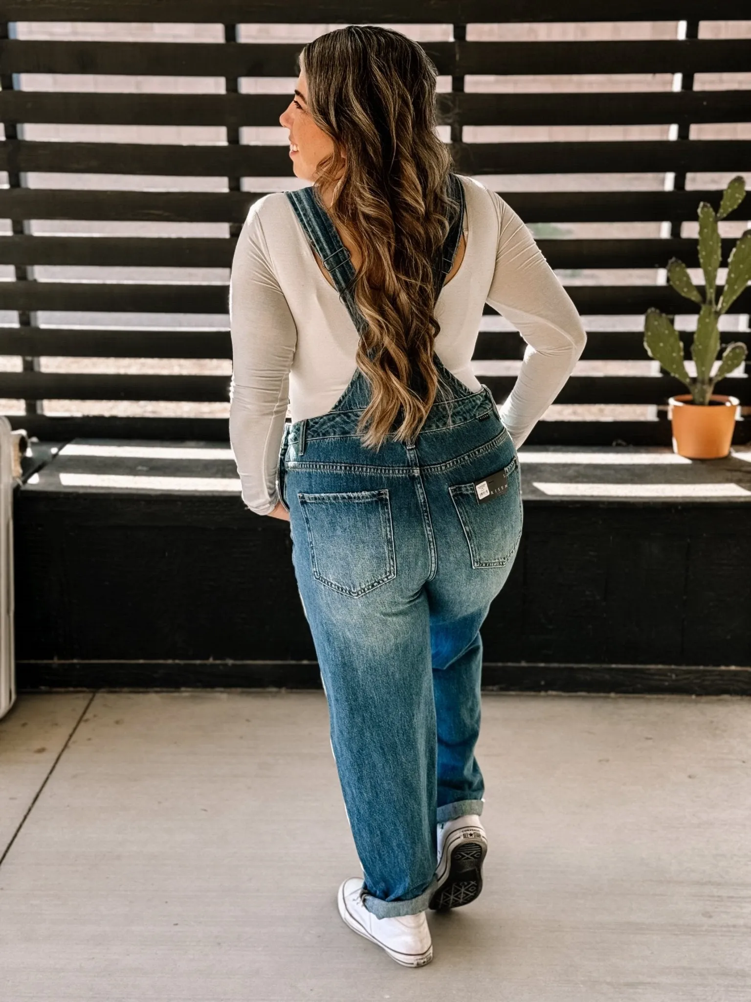 Dusty Road Relaxed Denim Overalls