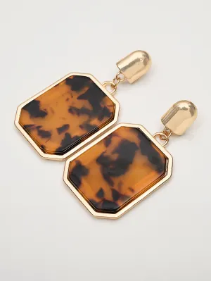 Geometric Printed Earrings