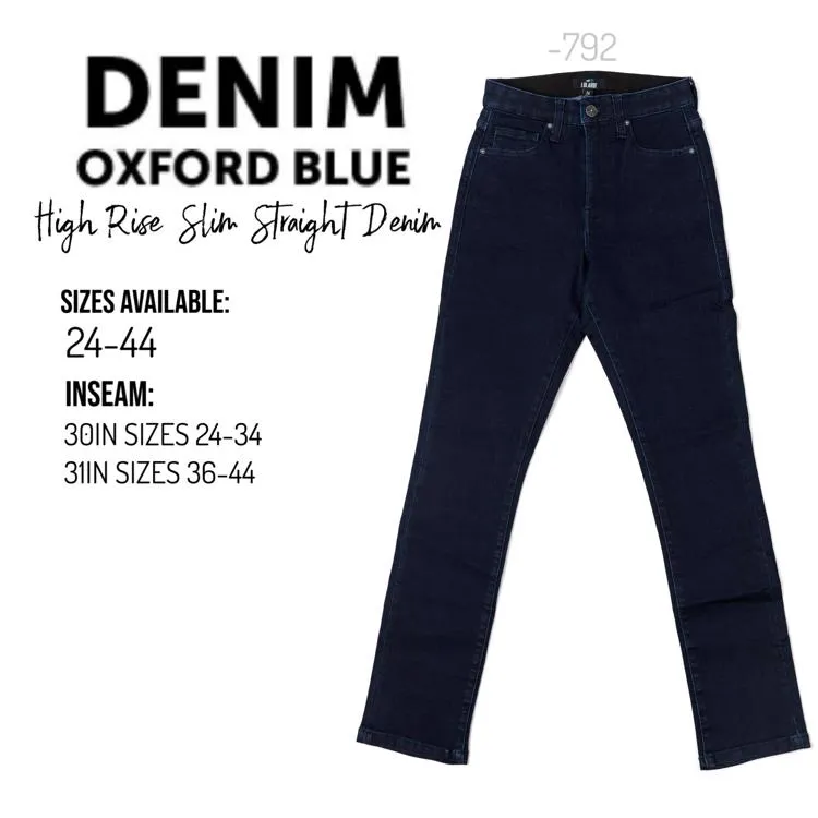 High Rise Slim Straight