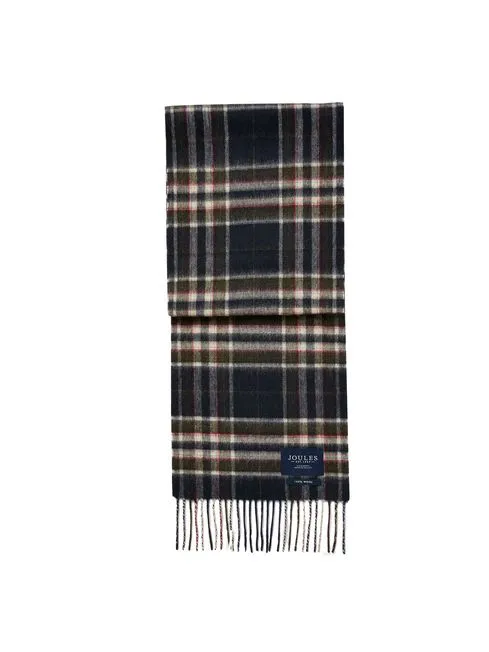 Joules Tytherton Wool Checked Scarf