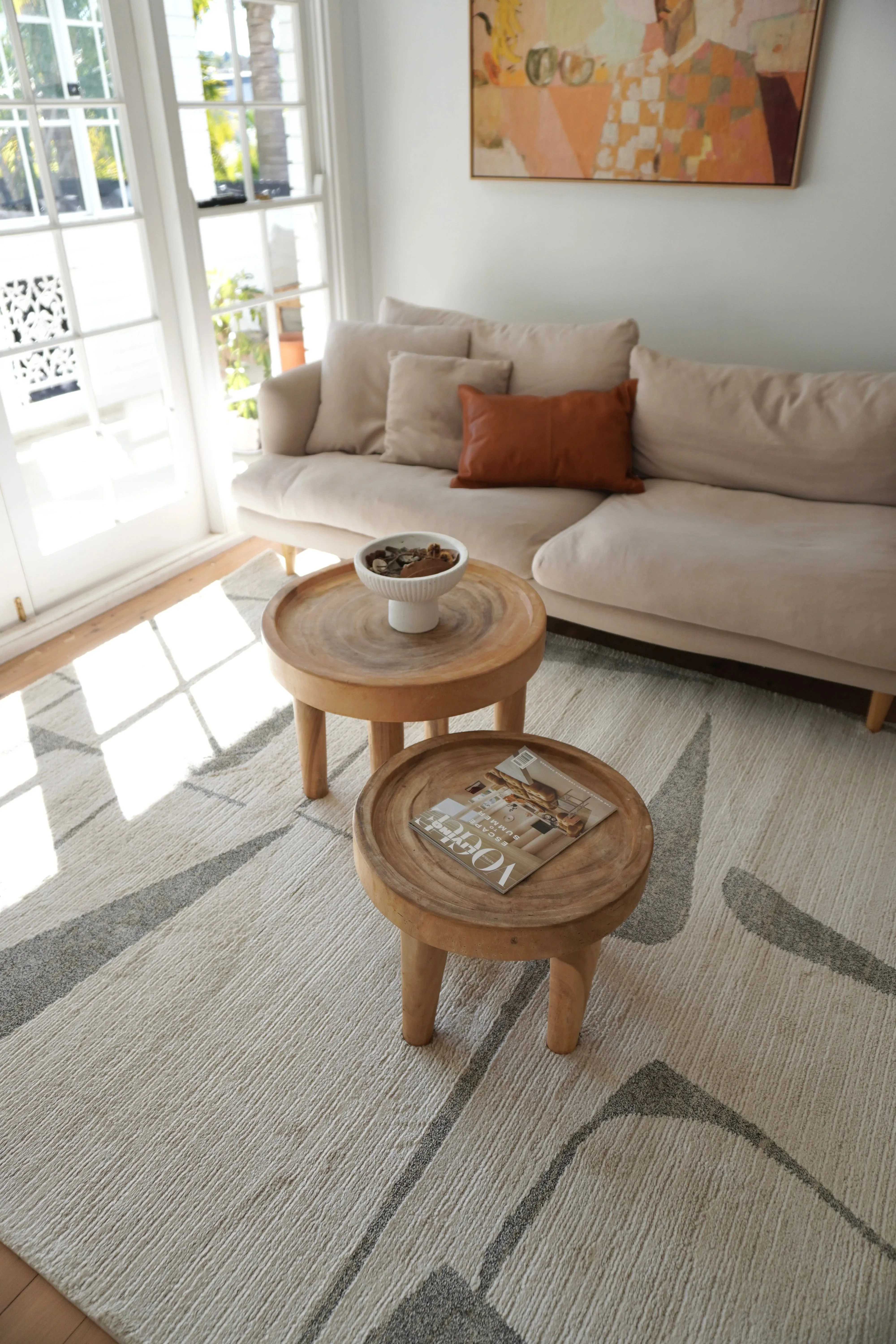 LEXI Abstract Grey Rug