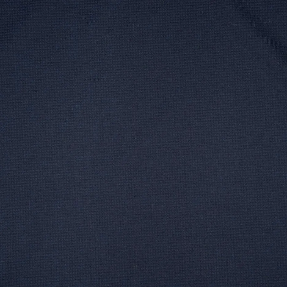 Light Dark Blue Wool With Squares
