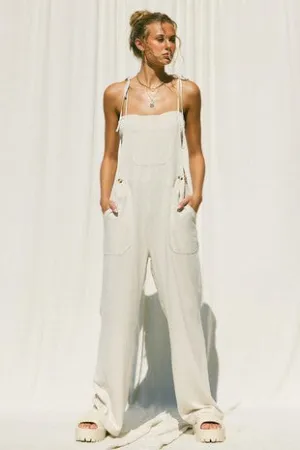 LOREN LINEN OVERALLS