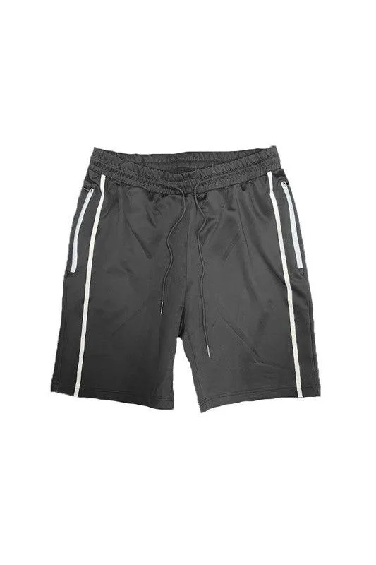 Mens Casual Taped Side Stripe Shorts