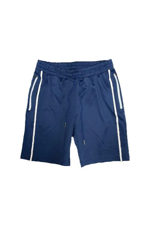 Mens Casual Taped Side Stripe Shorts