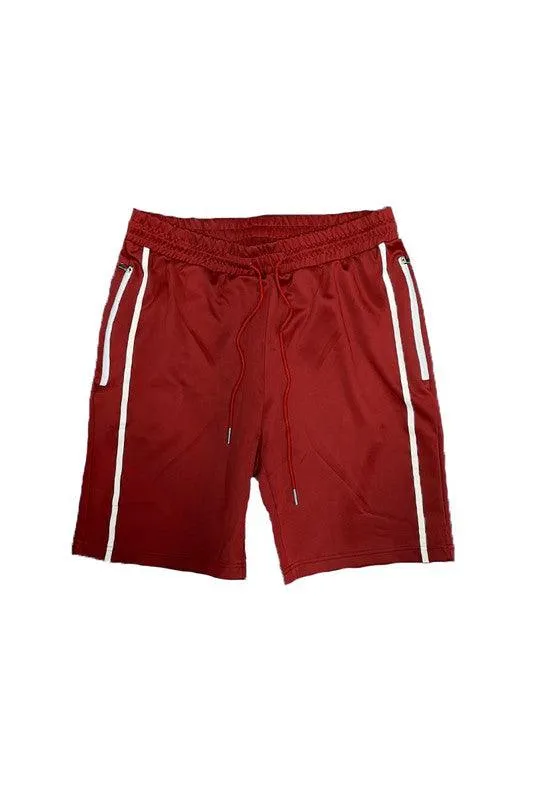 Mens Casual Taped Side Stripe Shorts