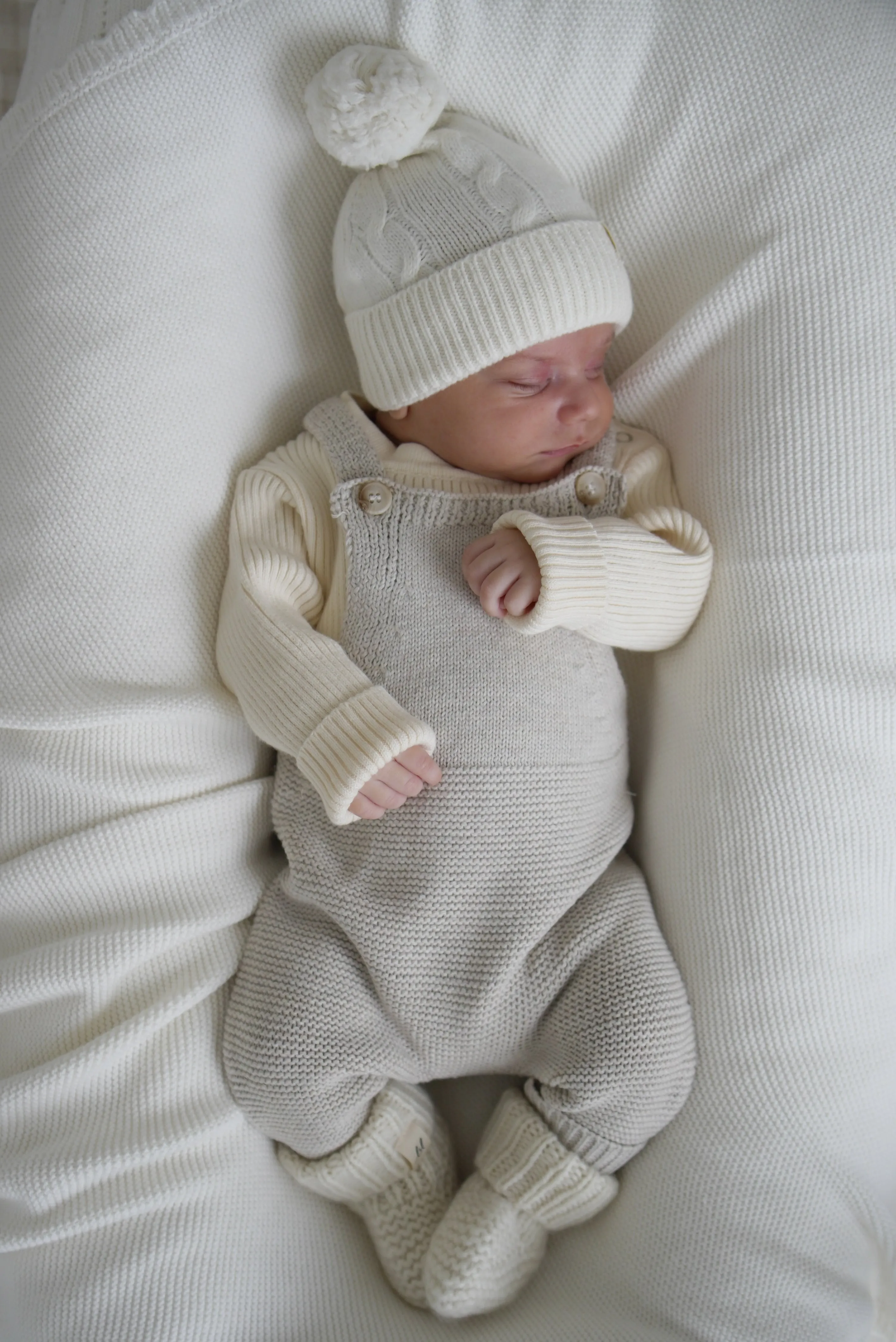 Natural Knit Overalls