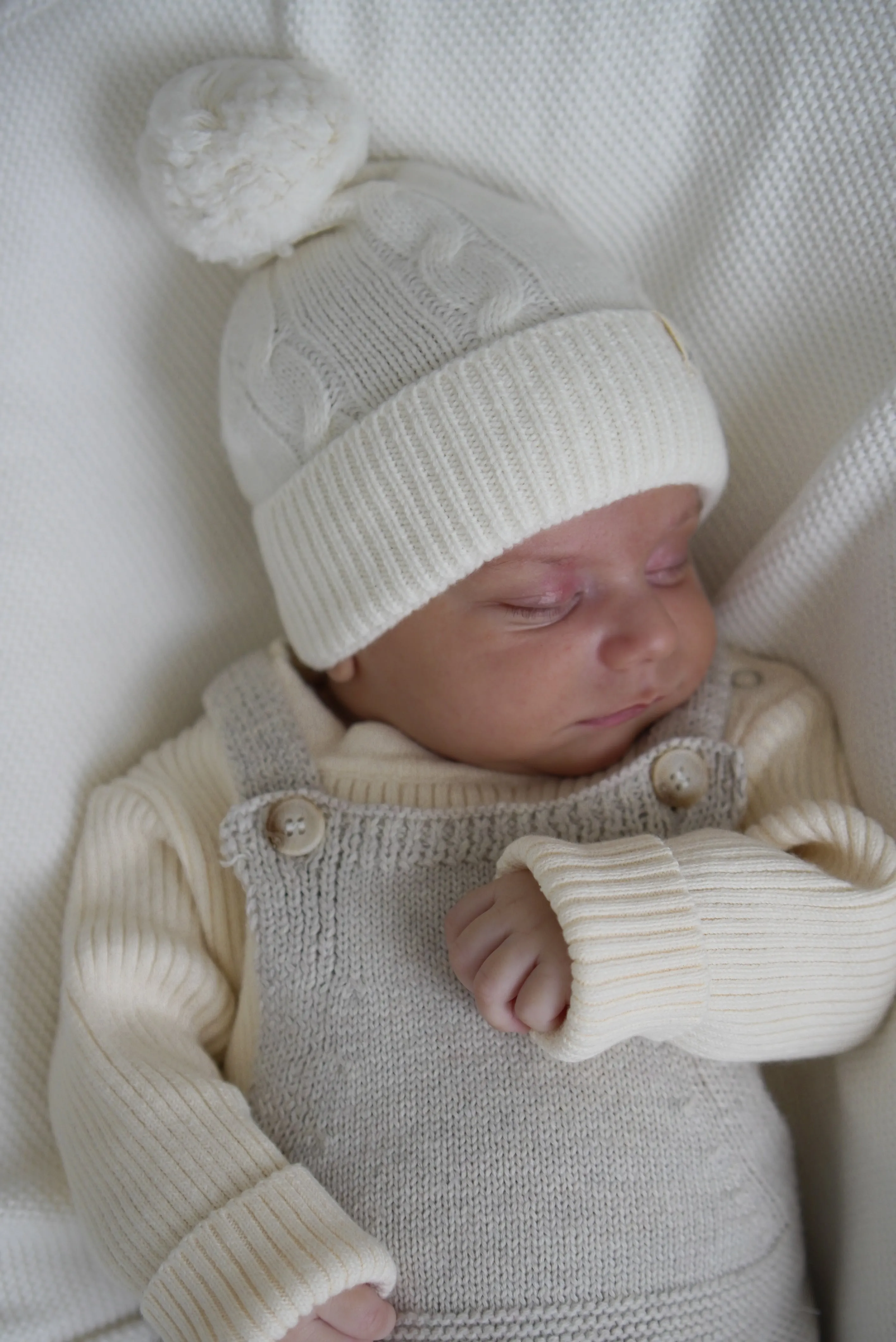 Natural Knit Overalls