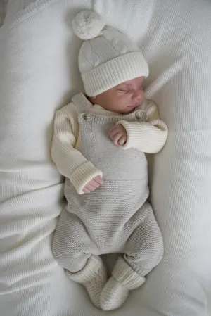 Natural Knit Overalls