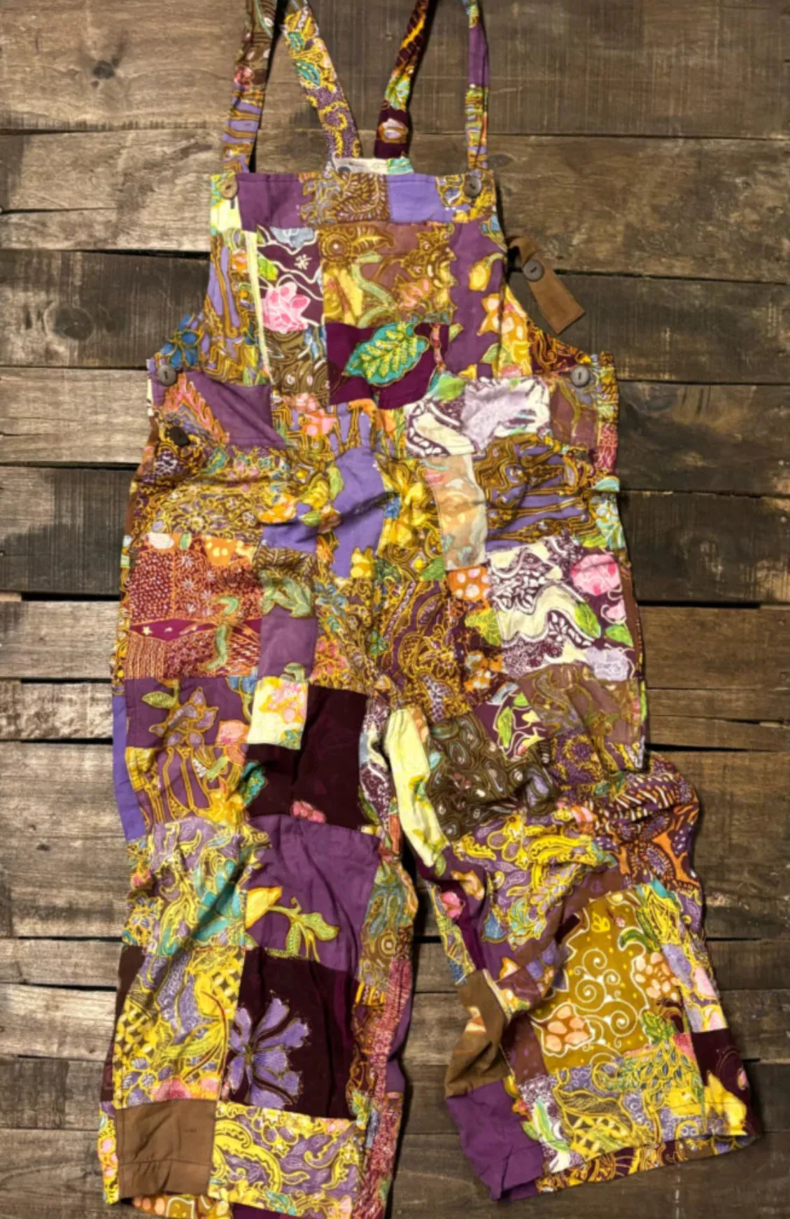 Patchwork Love Overalls
