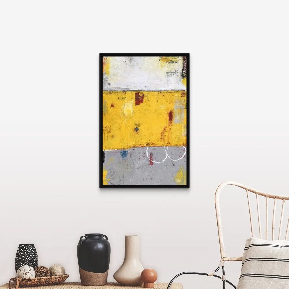 "Call Box" Black Float Frame Canvas Art