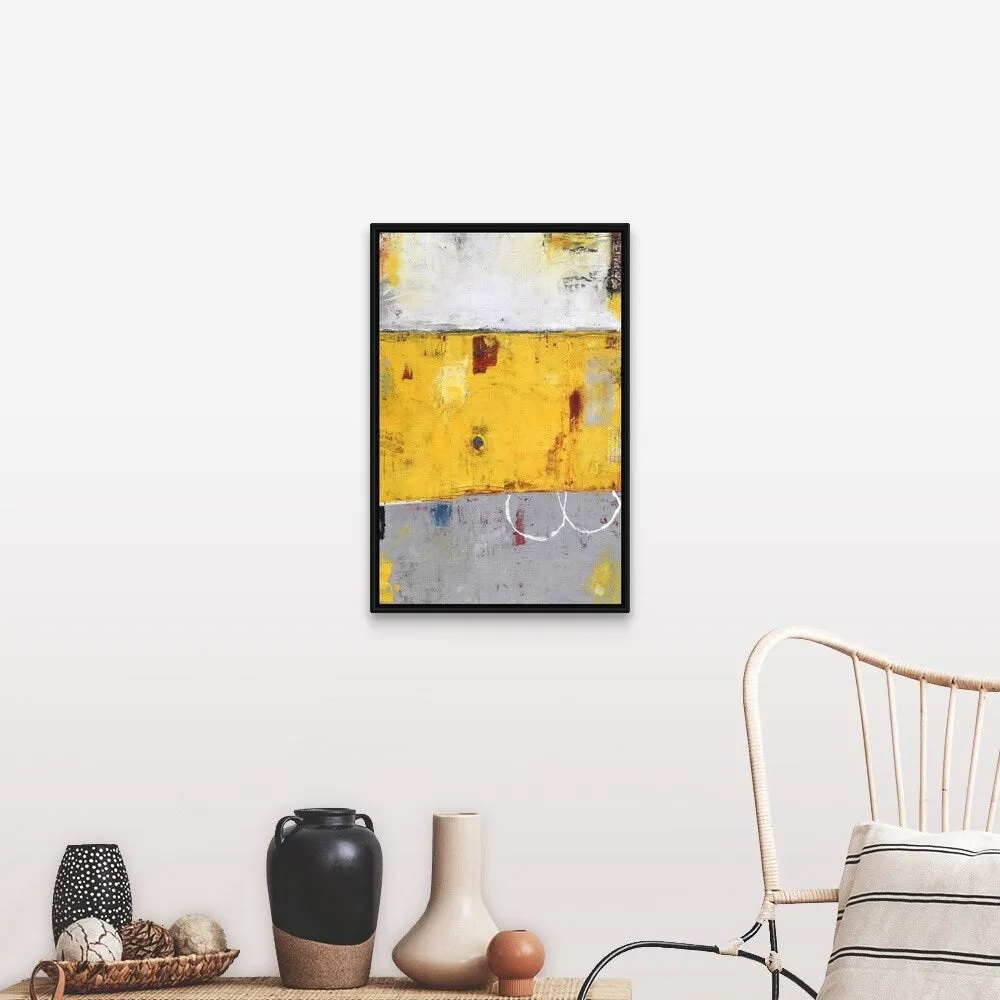 "Call Box" Black Float Frame Canvas Art
