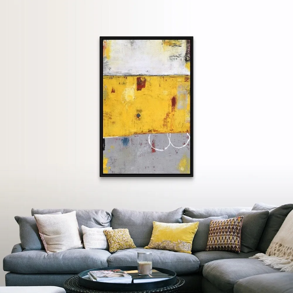 "Call Box" Black Float Frame Canvas Art