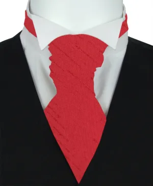 Red Shantung Wedding Cravat