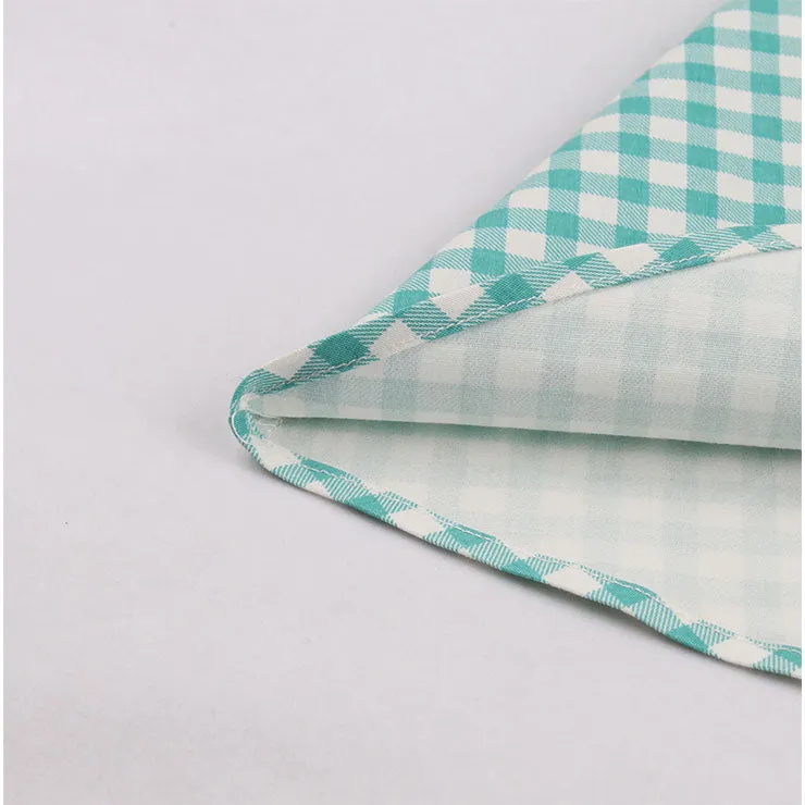 Retro Mint Green Checked Dress