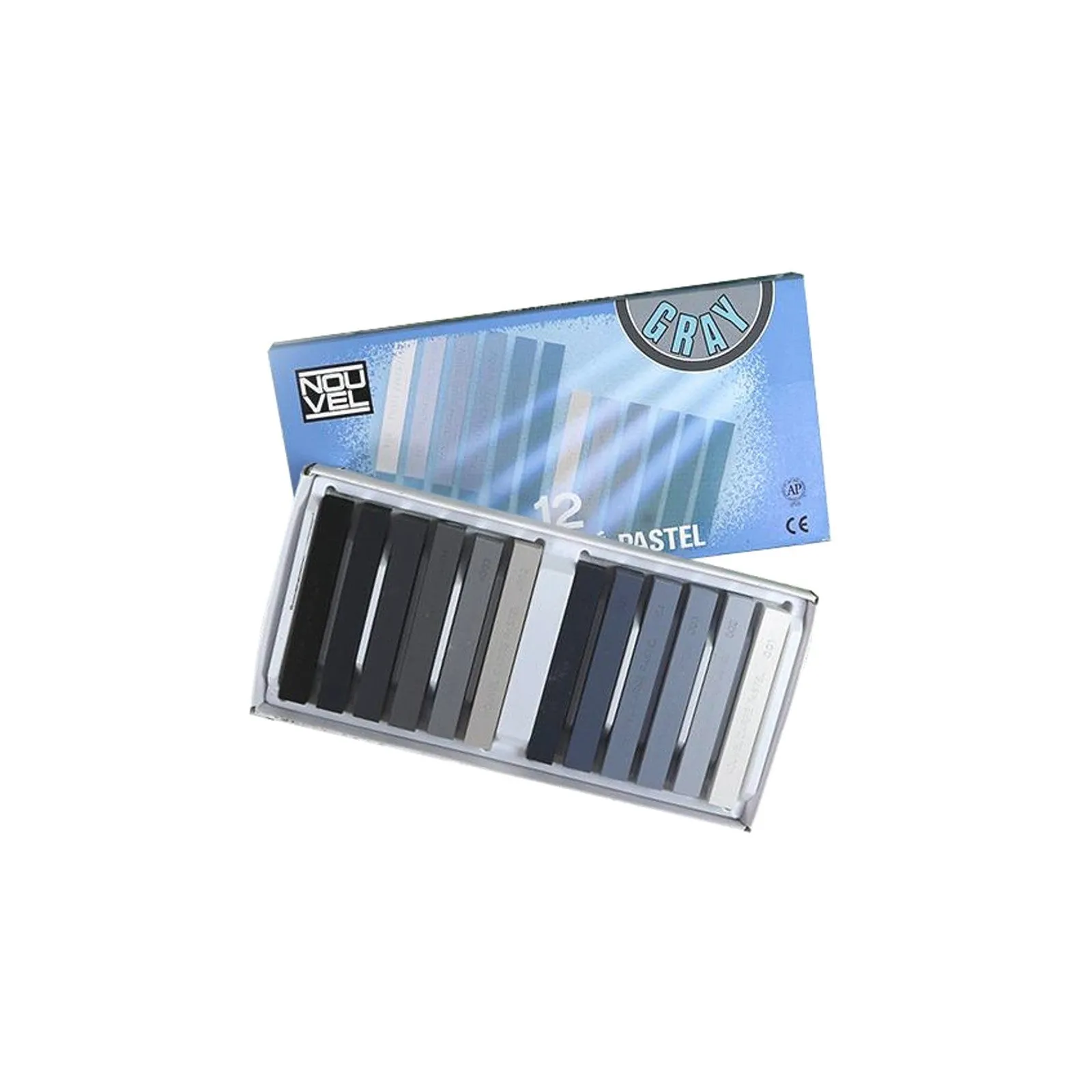 Sakura Nouvel Carre Pastel - Gray Tone 12 Colour Set