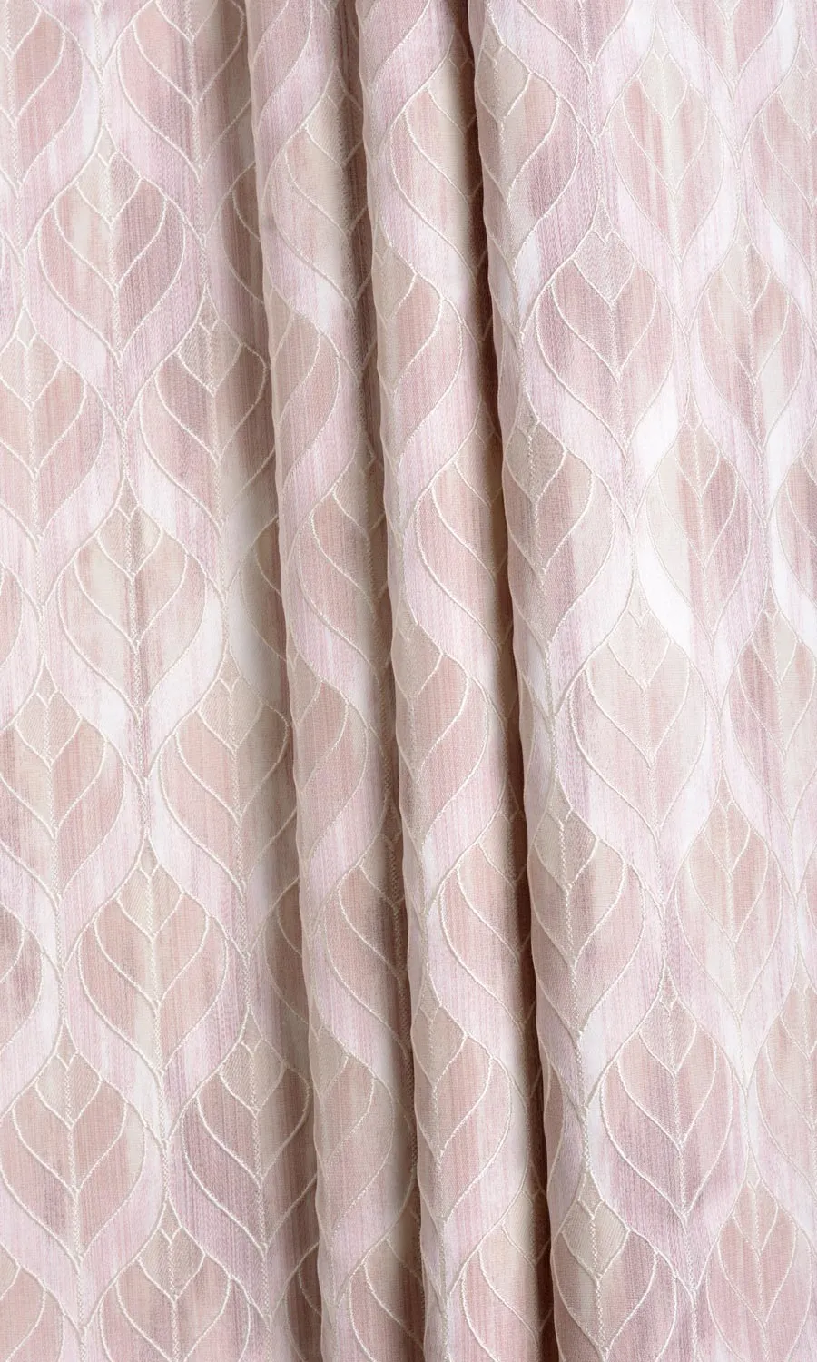 'Seashell Water' Petal Patterned Roman Blinds (Pale Pink)