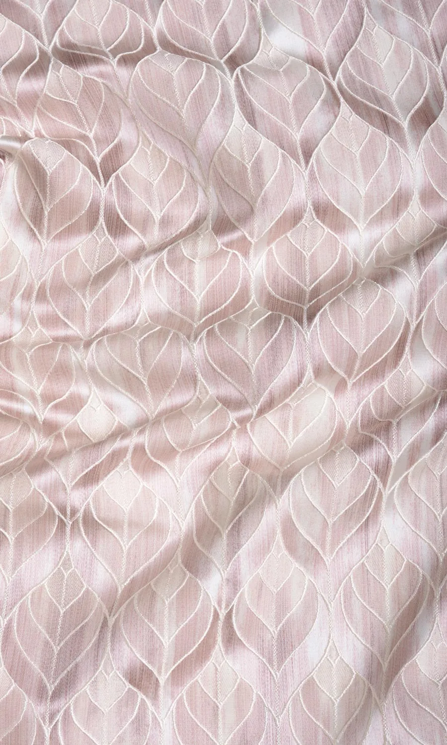 'Seashell Water' Petal Patterned Roman Blinds (Pale Pink)