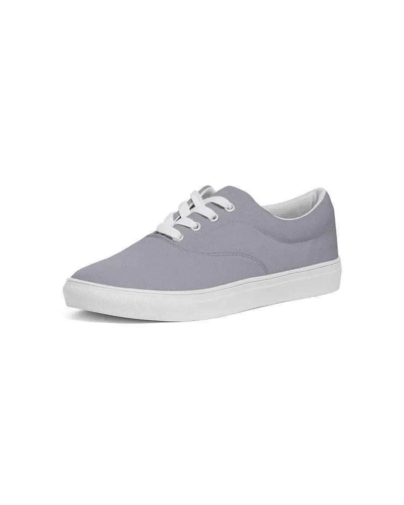 Shaded Pale Blue Gray Canvas Sneakers | Men's | C10M10Y0K30