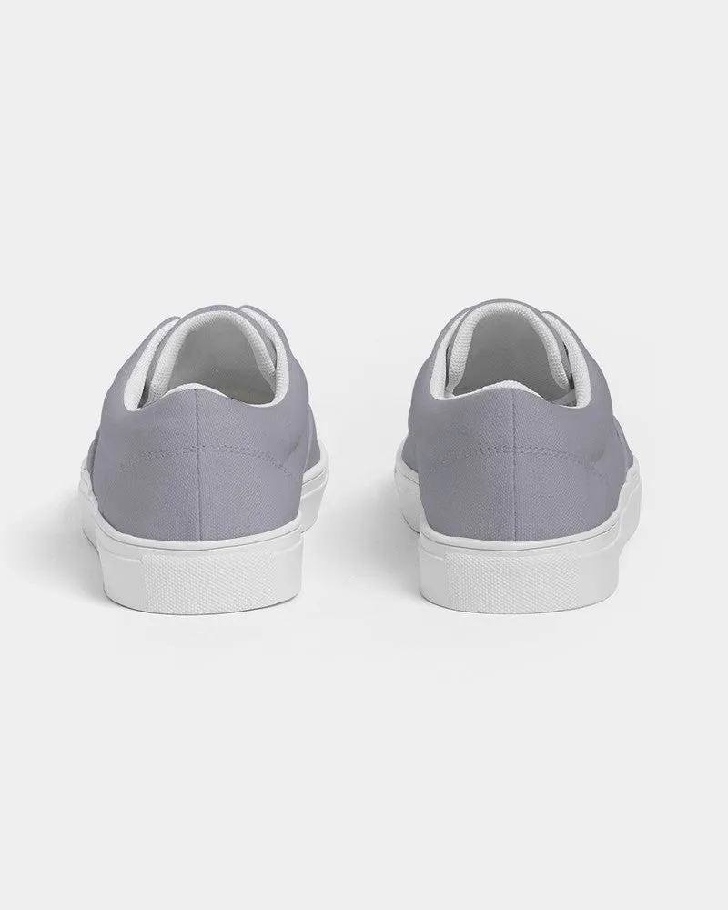 Shaded Pale Blue Gray Canvas Sneakers | Men's | C10M10Y0K30