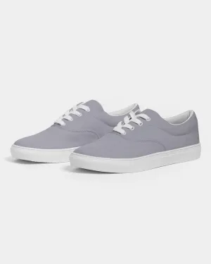 Shaded Pale Blue Gray Canvas Sneakers | Men's | C10M10Y0K30