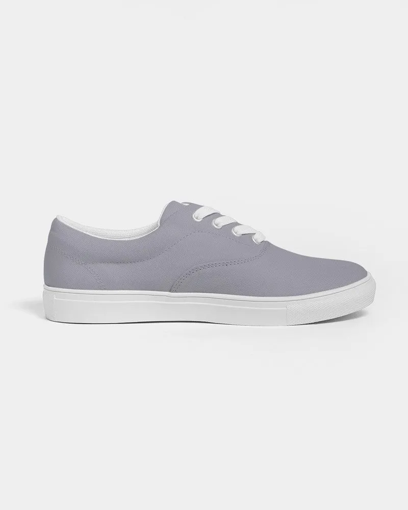 Shaded Pale Blue Gray Canvas Sneakers | Men's | C10M10Y0K30