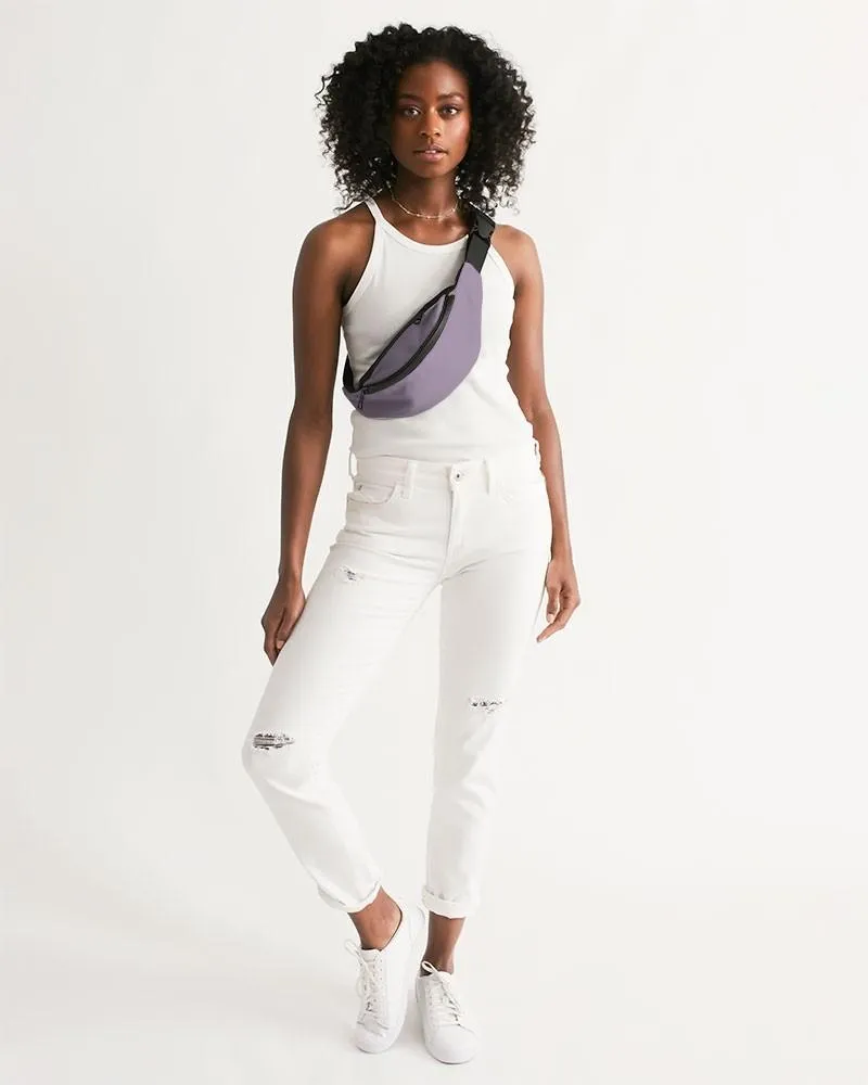 Shaded Pale Pastel Purple Gray Belt Bag | C15M30Y0K30